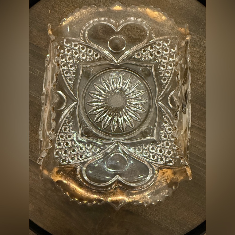 Vintage Elegant Clear Glass Decorative Relish/Candy Fish